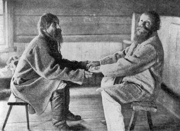 These two Finns are singing the Kalevala, the national epic of Finland